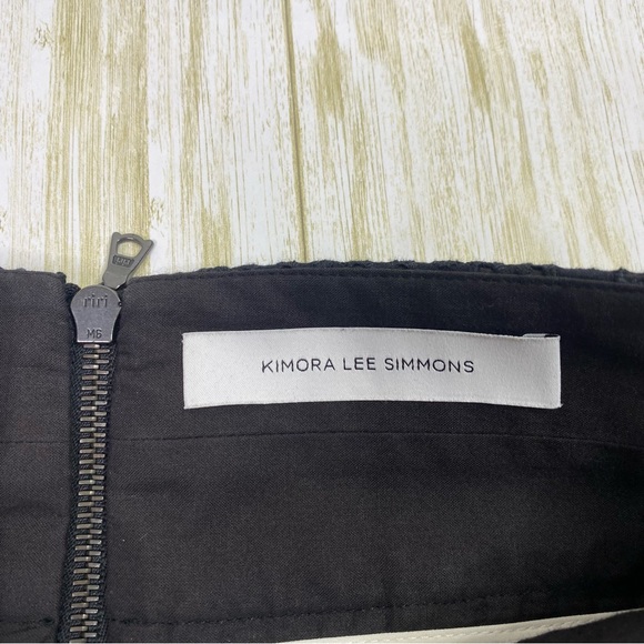 Kimora Lee Simmons Black Perforated Pencil Skirt - Picture 6 of 8